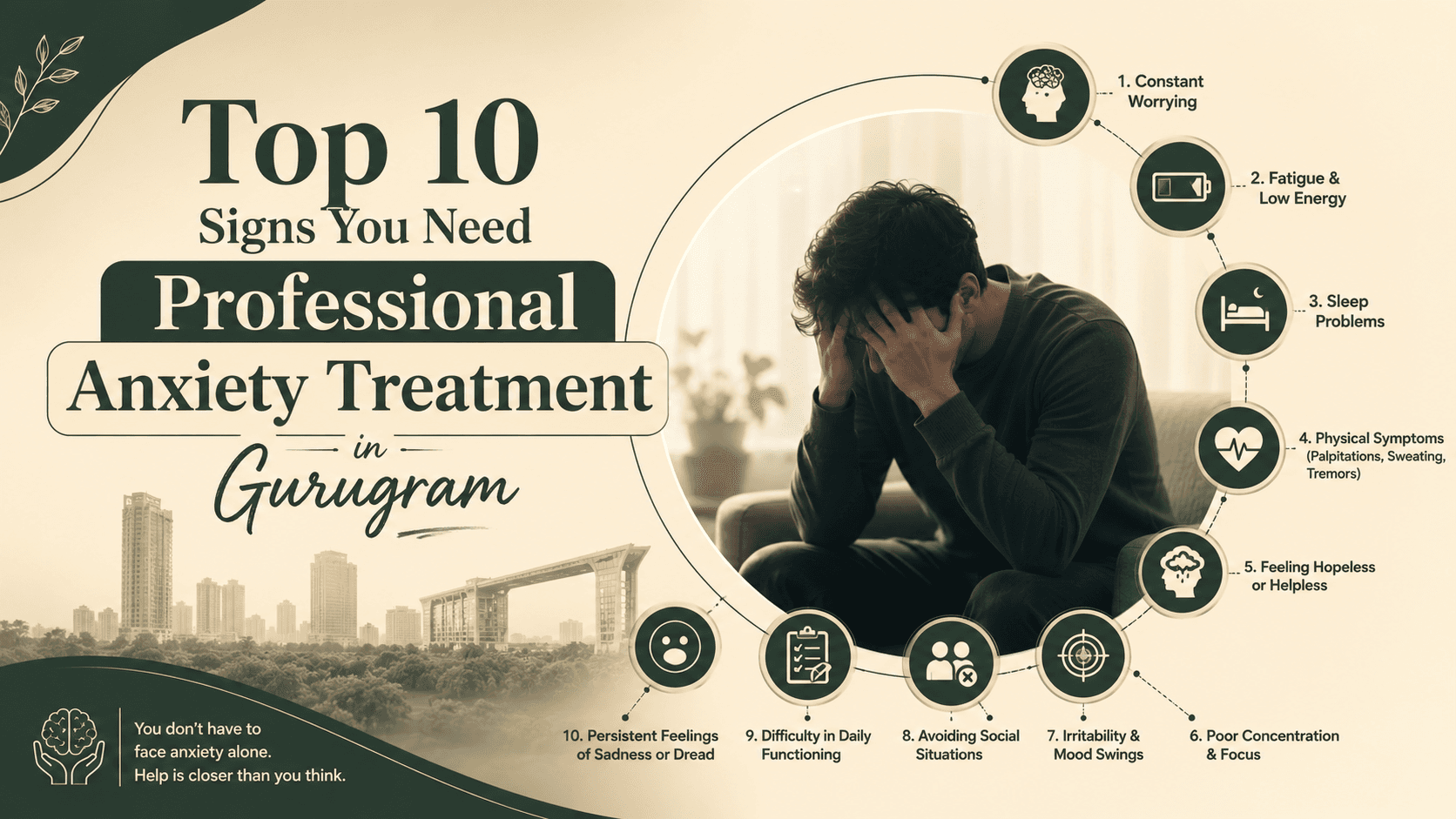 Top 10 Signs You Need Professional Anxiety Treatment in Gurugram