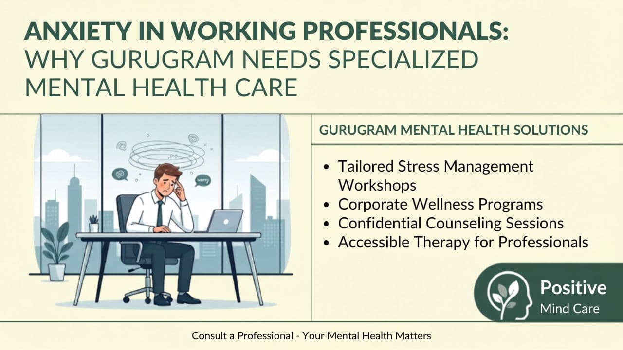 Anxiety in Working Professionals: Why Gurugram Needs Specialized Mental Health Care