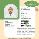 Dr Rahul Yadav MBBS MD Psychiatry 