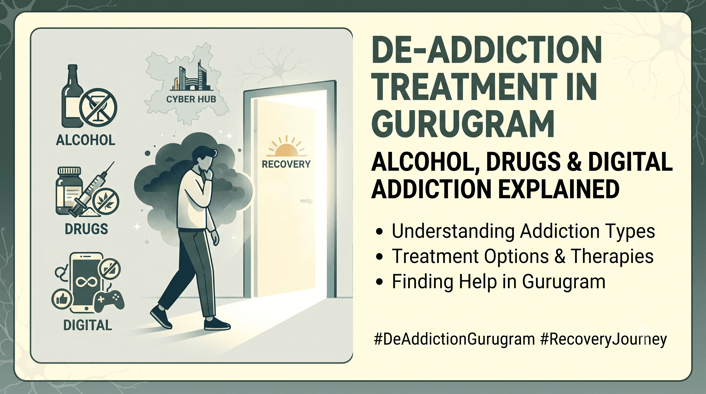 De-Addiction Treatment in Gurugram: Alcohol, Drugs & Digital Addiction Explained