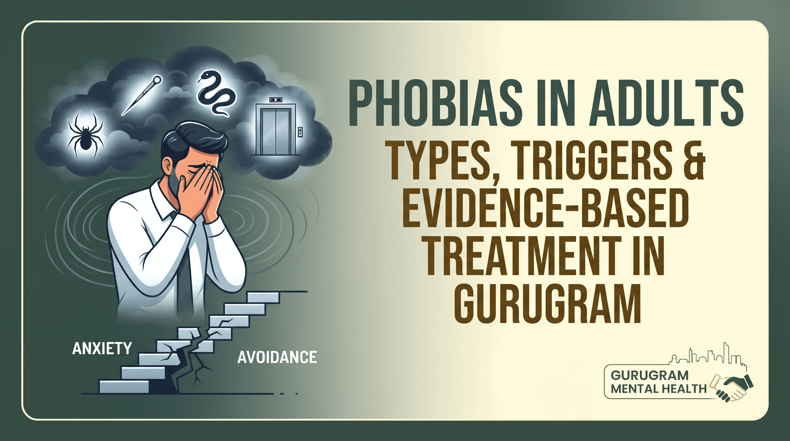 Phobias in Adults: Types, Triggers & Evidence-Based Treatment in Gurugram